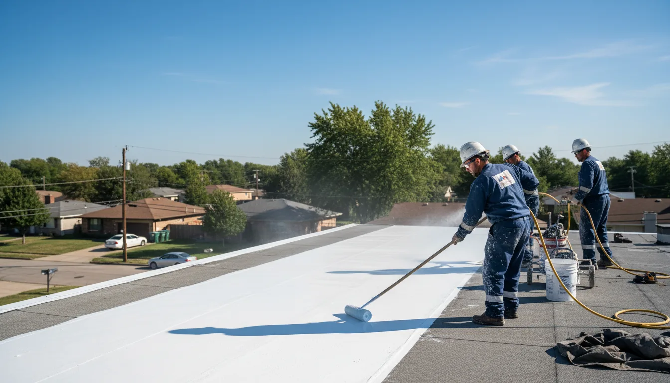 Commercial roof coating in Arona, PA near me